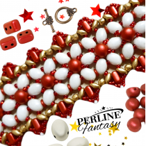 Kit Bracciale ''Atene'’ - Red White di Tiziana Campagna  Kit Bracciale ''Atene'’ - Red White di Tiziana Campagna