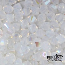 Bicono Swarovski 6 mm White Opal Shimmer Bicono Swarovski 6 mm White Opal Shimmer