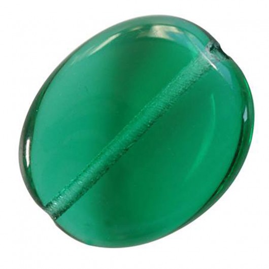 Perline Vintage Twist Chip Emerald X 10