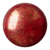 Cabochon Par Puca® Opaque Coral Red Bronze 18 Mm