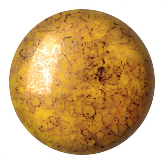 Cabochon Par Puca® Opaque Jonquil Bronze 18 Mm
