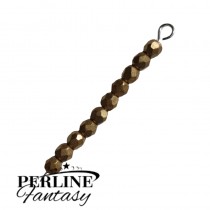 Mezzi Cristalli 3 Mm Gold Bronze Mat