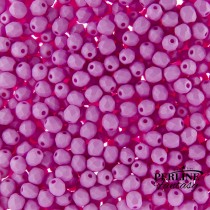 Mezzi Cristalli 4 Mm Opaque Fuchsia Silk Mat